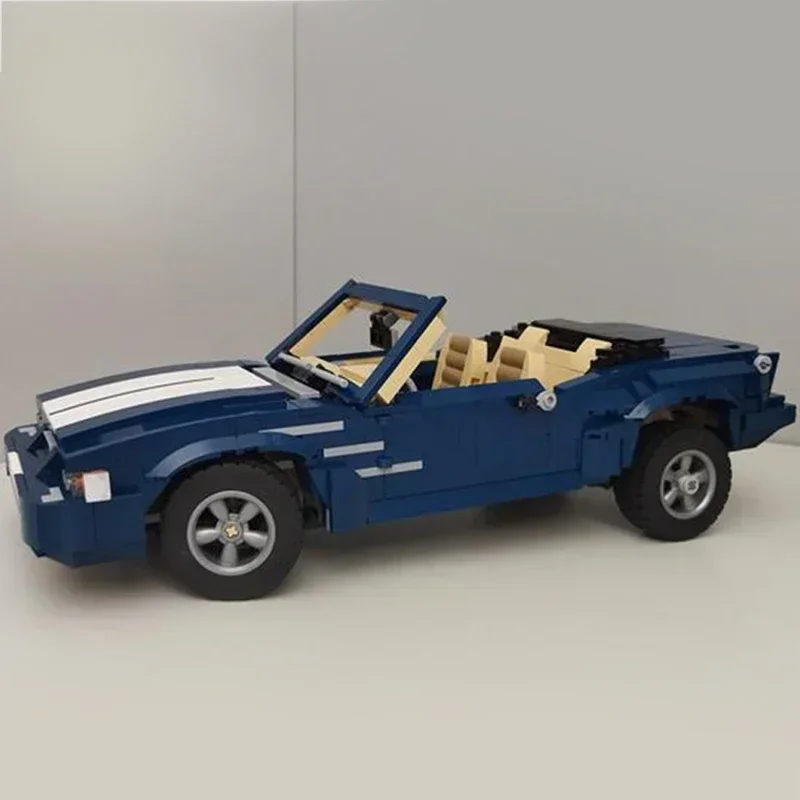 MOC-Blocos de Construção de Modelo Supercar para Crianças, Tijolos Técnicos de Campeão de Velocidade, Brinquedos de Montagem DIY