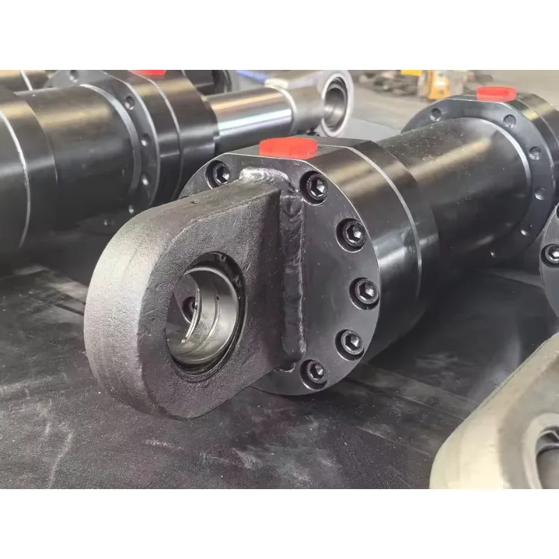 High Strength Nickel Plated Double Acting Customized Oil Pressure Cylinder Heavy Duty Ball Joint Earrings Hydraulic Cylinder