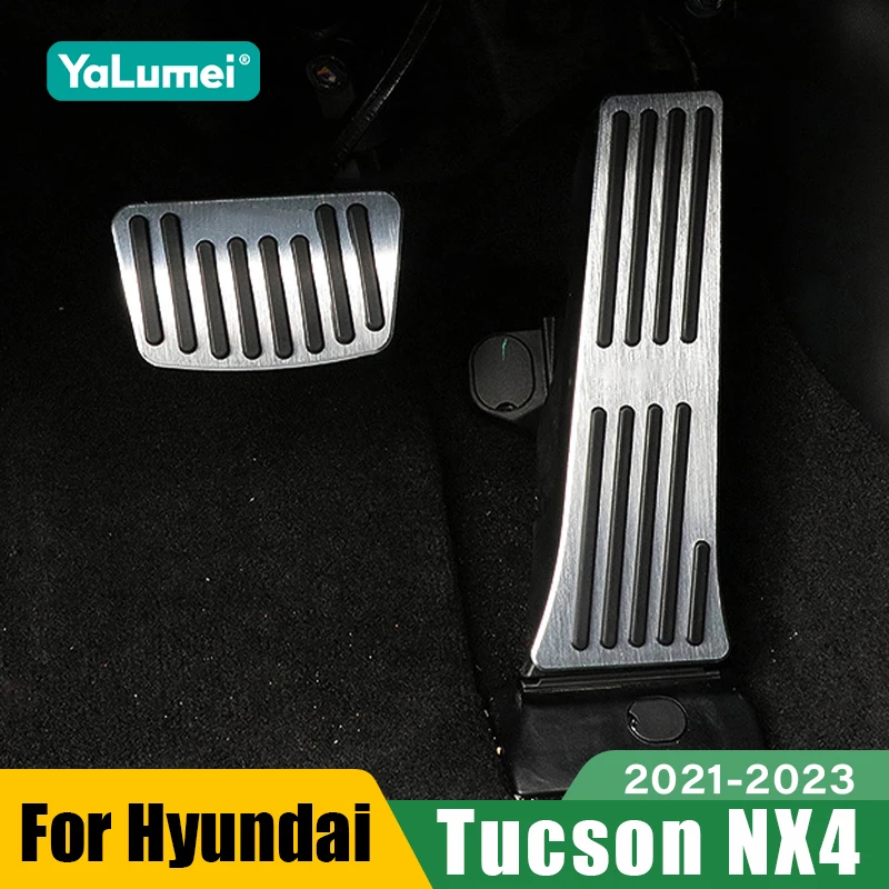 Für Hyundai Tucson NX4 2021 2022 2023 2024 Auto Fußstütze Pedal Gaspedal Bremspedale Abdeckung Zubehör