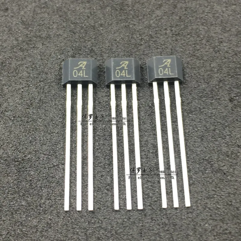 10pcs/ A04L single-pole magnetic hall switch element A1104LUA-T 04L hall sensor TO-92S