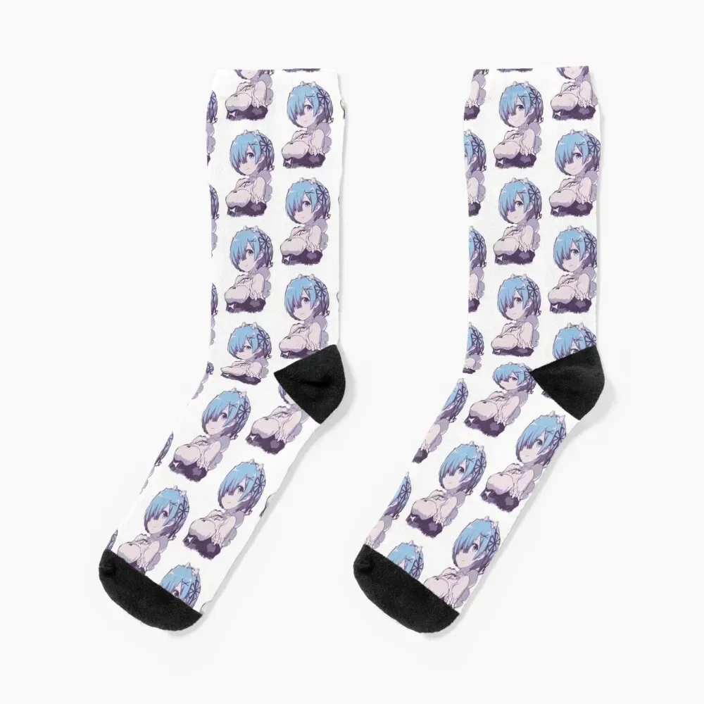 

Rem Minimalistic Socks professional running golf christmas gifts summer Socks For Women Men's