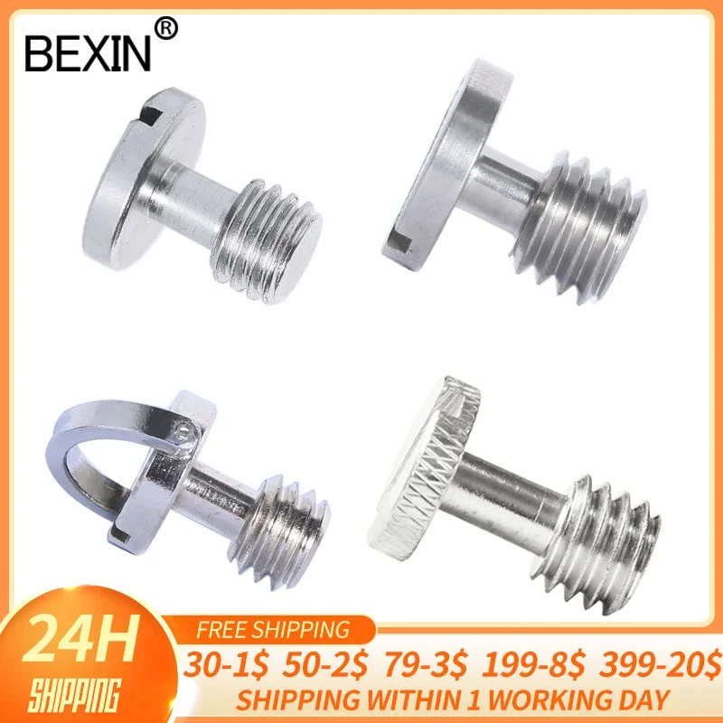 Camera Screw 3/8 inch Digital Mount Quick Release Screw Round Head Camera Plate Screw For DSLR Camera Tripod