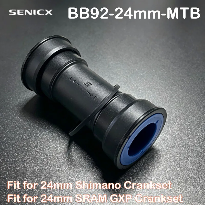 

SENICX Press Fit 41mm Ceramic Bottom Bracket Fit for Shimano Mtb Bicycle Crankset 24mm Axis Dustproof BB92 Bike Central Movement