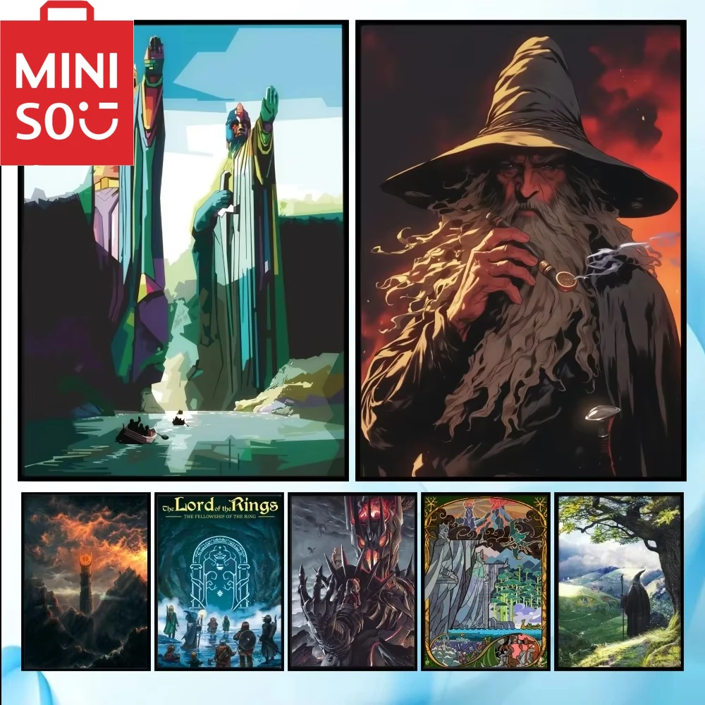 【セール中】MINISO名創優品油絵数字によるロードオブザリング家の装飾絵画壁寝室の部屋の装飾ギフト Frameelss