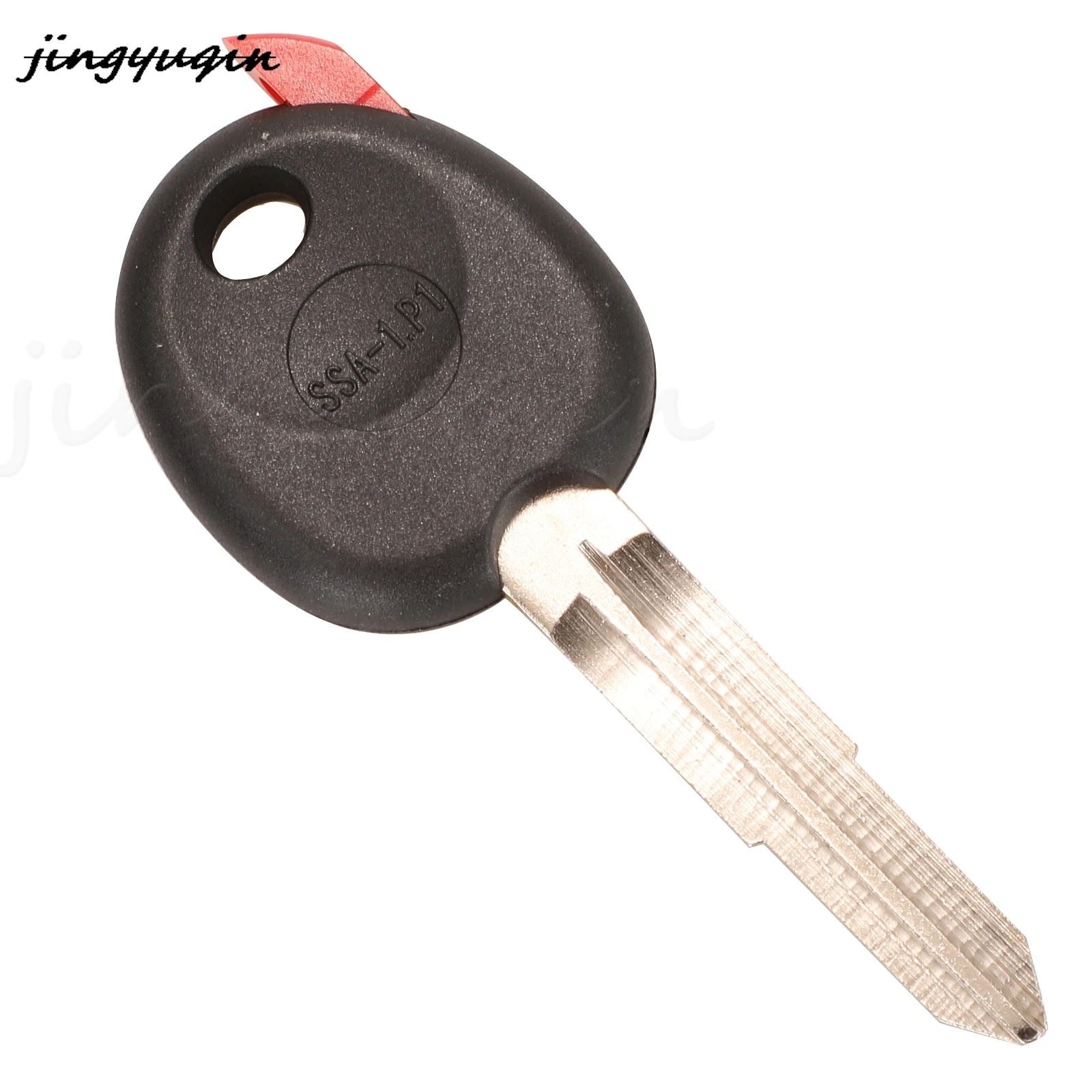 

jingyuqin 10pcs/lot Replacement Transponder Key Shell For Ssangyong Kyron Actyon With Uncut Blank Blade Remote Case Fob Cover