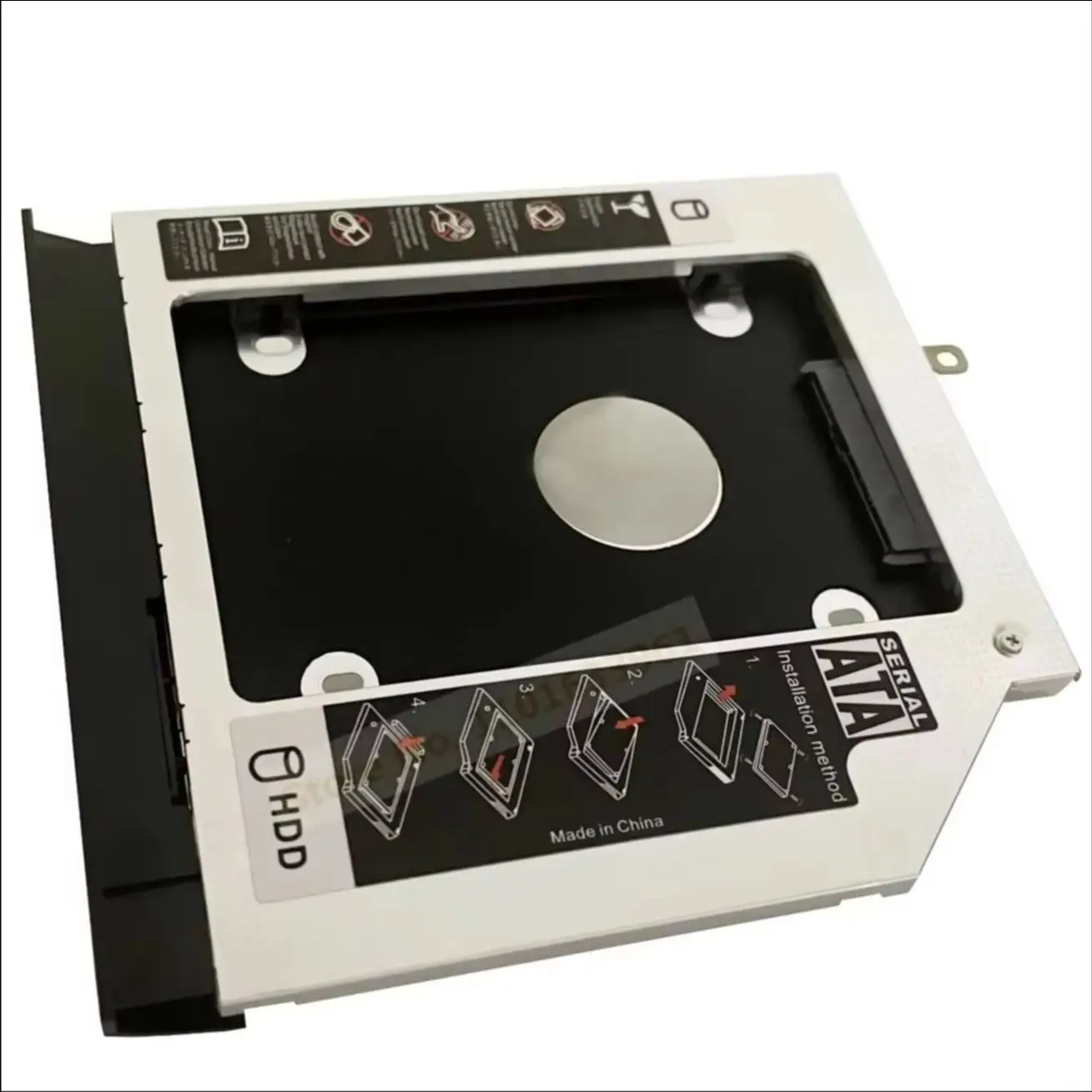 With Bezel Panel 9.5mm 2nd Secondary 2.5 Hard Drive HDD Optical bay Caddy Frame Bracket For Lenovo IdeaPad V510-14IKB E42-80