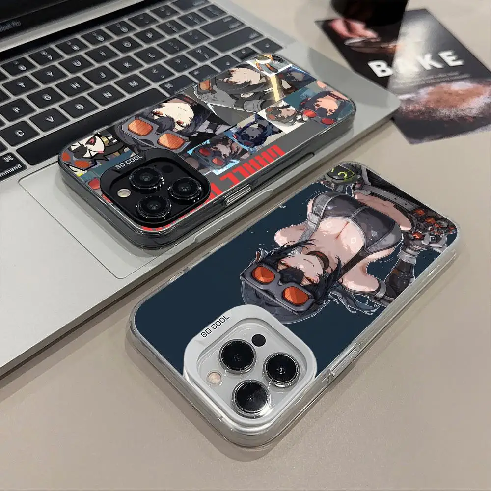 

Чехол для телефона ZZZ Grace Howard для iPhone 17, 16, 15, 14, 13, 12, 11 X XR XS 8 7 Pro Max Plus, полупрозрачный цветной защитный роскошный красивый