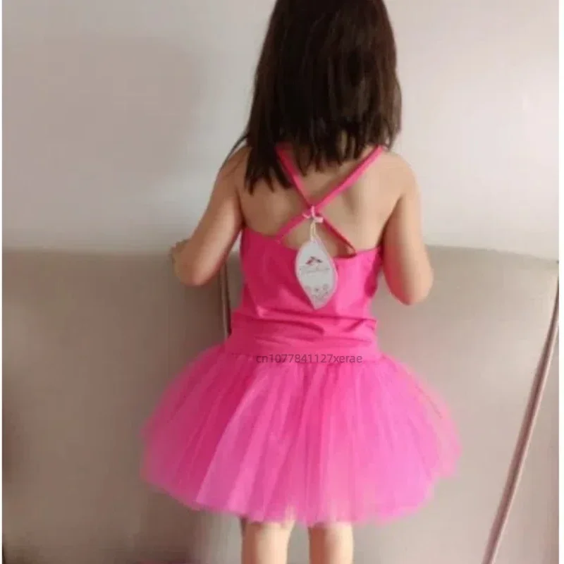 أزياء رقص الباليه للفتيات، فستان توتو، فستان منفوش، زي أداء الباليه بحمالات من الترتر لعيد الميلاد للأطفال