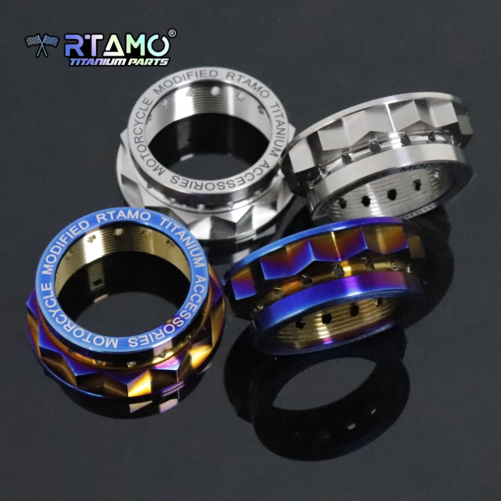 RTAMO Gr5 Titanmutter M48 Hinterachsmutter-Clips Passend für Ducati Panigale Streetfighter V4/V2 Hochfeste Motorrad-Zubehörteile – Detail 1
