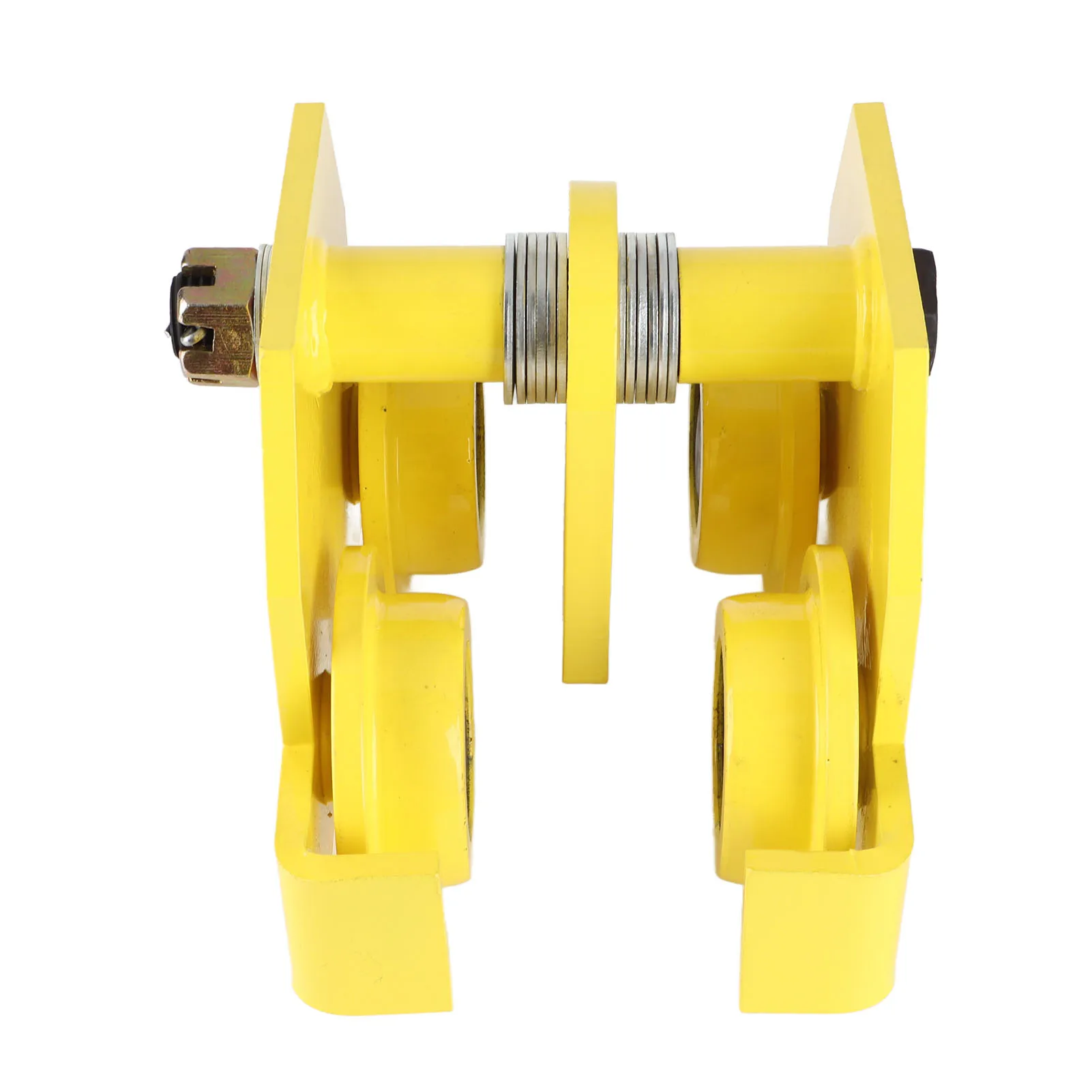 Single Track Trolley Crane Lift Trolley 10‑14cm Width Adjustment 3 Ton Capacity Manual Trolley Heavy Duty Steel I Beam