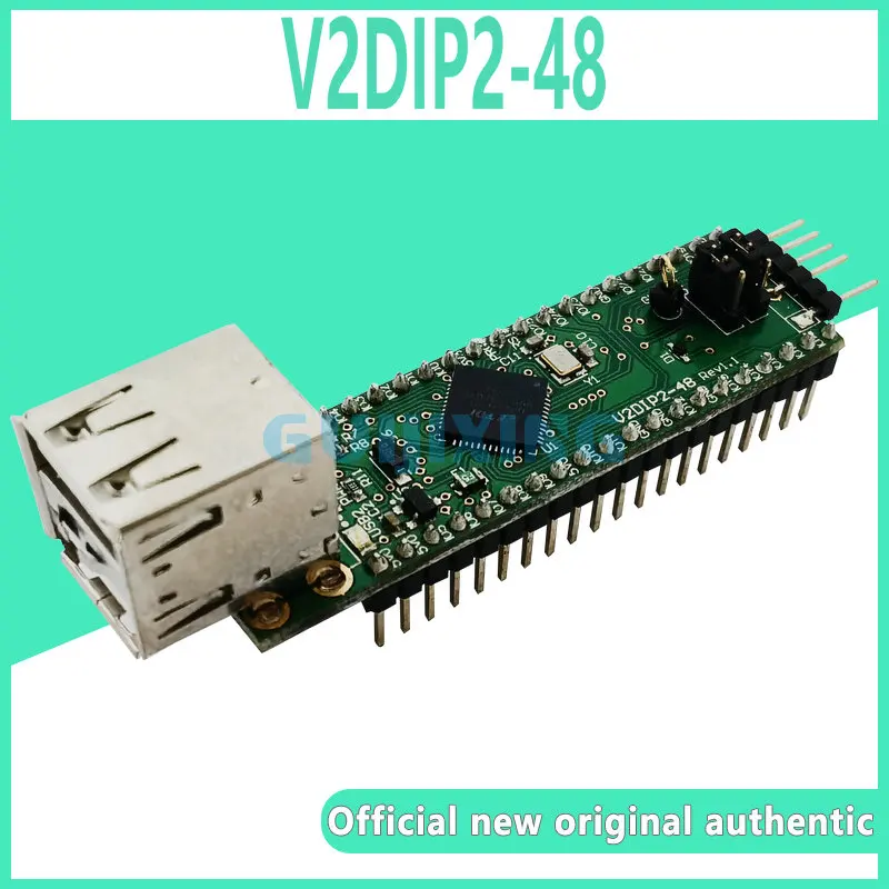 

V2DIP2-48 FTDI Vinculum VNC2 development module, two USB to UART FIFO or SPI