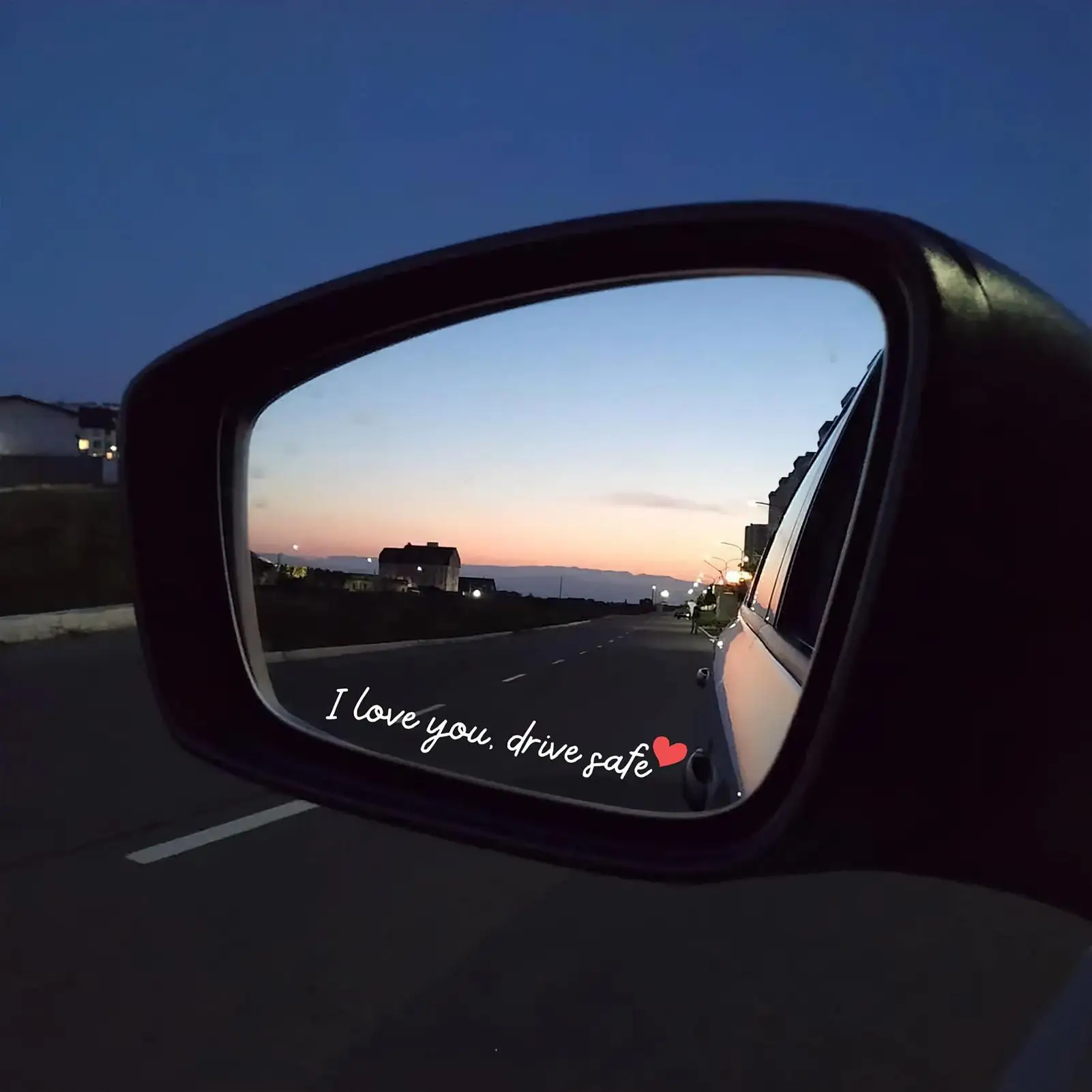Rear View Mirror Sticker 3 Pieces Waterproof Automotive Rear View Mirror Decoration Car Stickers For Truck Laptop Interior Daily view 5