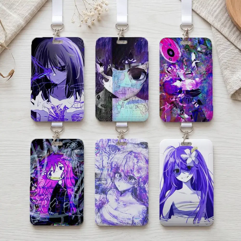 Anime Sewerslvt  Durable Plastic ID Badge Holder Daily Work Card Pouch