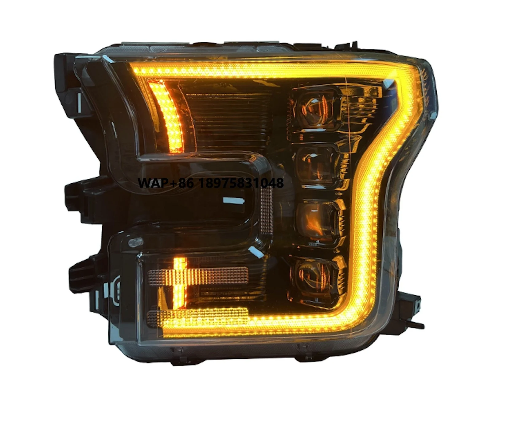 

AMERICA HOT SALE Headlight Assembly Auto Four Lenses Car Headlamp 2015-2020 for F150 SVT RAPTOR