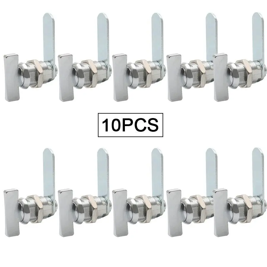 

Brand New 10PCS Zinc Alloy File Cabinet Locks RV Marine Yacht Thumb Turn Cam Locks Keyless