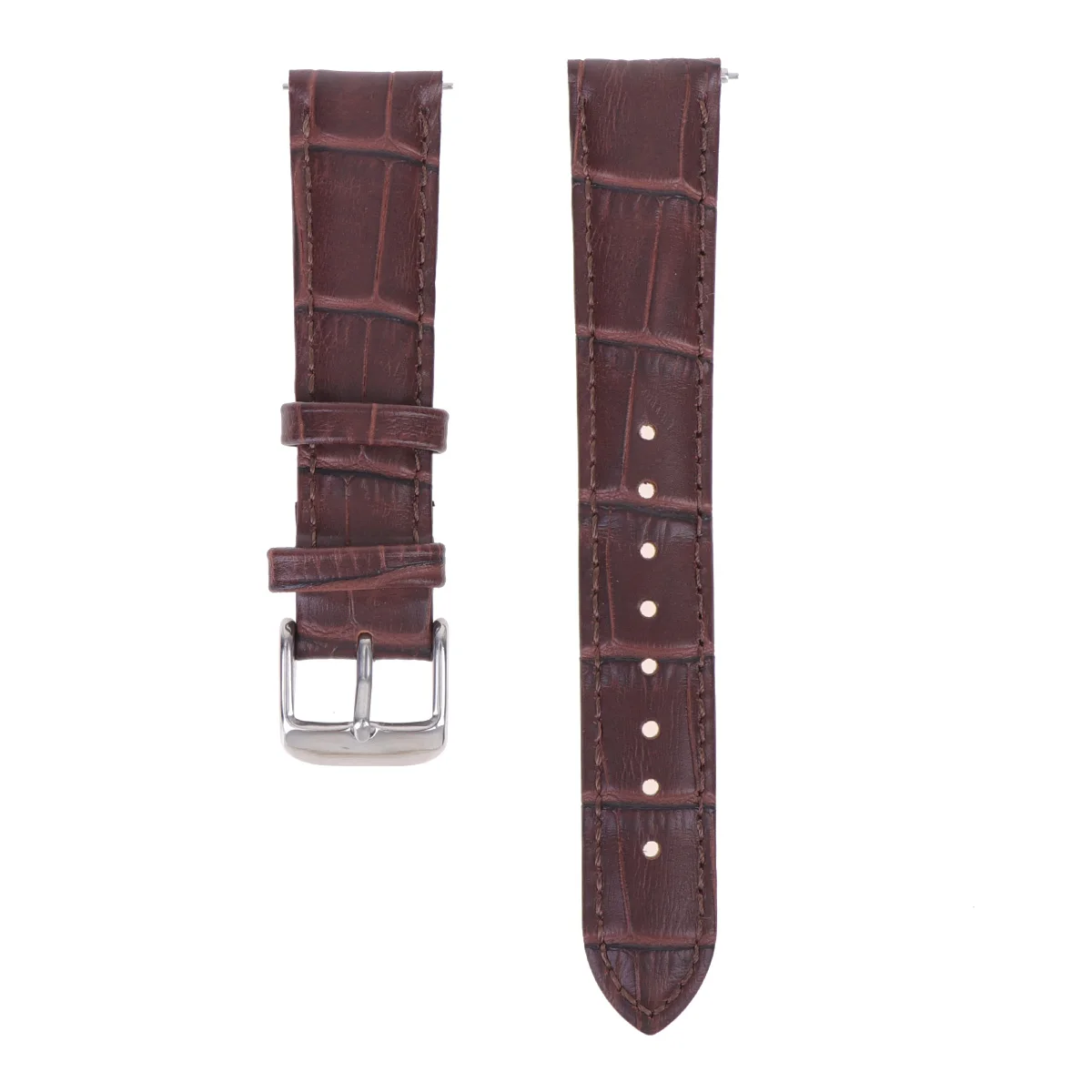 

18mm Crocodile Pattern Watch Replacement Strap Wristb Cuff Smart Bracelet Durable Adjustable Birthday Wedding Gift