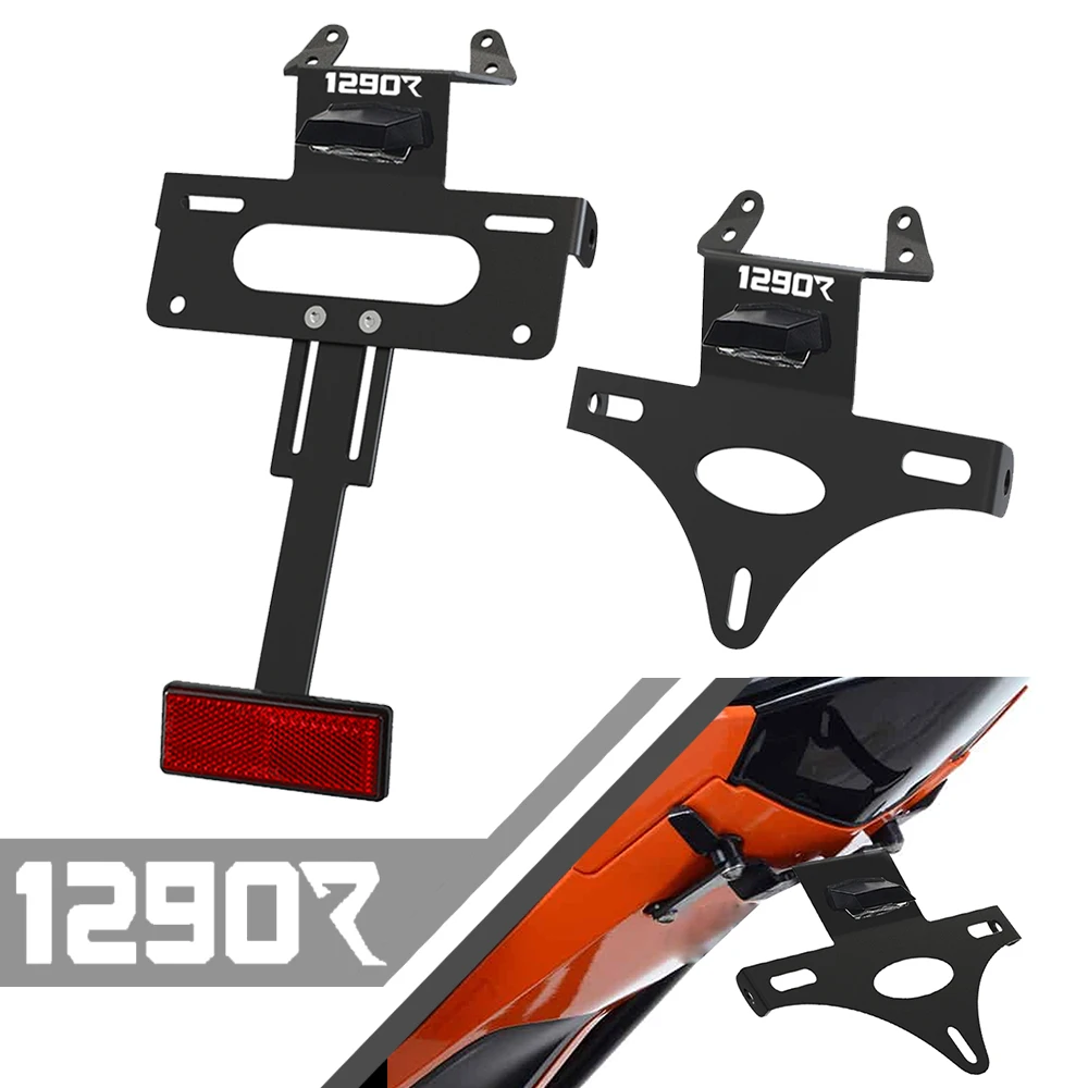 

For KTM 1290 Super Duke R 2014 2015 2016 2017 2018 2019 Motorcycle License Plate Bracket Licence Plate Holder Frame Number Plate