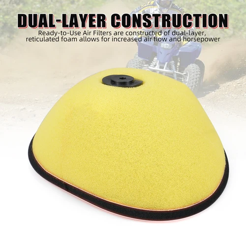 Imagen 2 del producto Para Yamaha Blaster 200 1988-2006 filtro de aire ATV Grizzly 125 2004-2013 Raptor 250 2008-13 Breeze 125 1989-2004 espuma reticulada