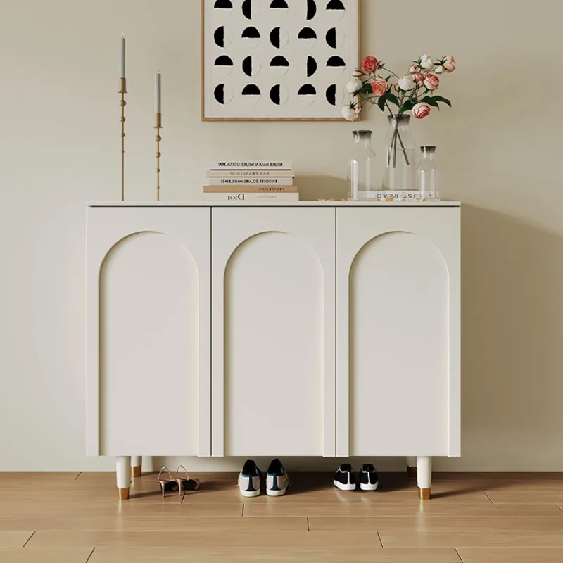 흰색 정리함 신발 캐비닛, 모바일 코너 옷장, 디자이너 신발 캐비닛, 현대 Muebles Para El Hogar 발코니 가구