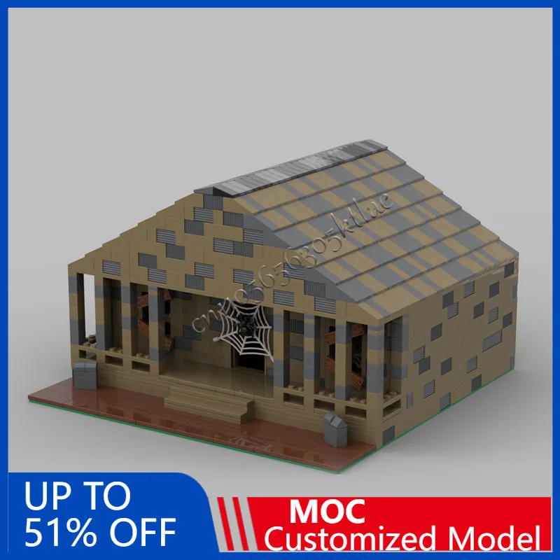 

New 1077 Parts MOC Halloween Series Haunted House Model Building Blocks Bricks Creative Assembly Educational Toy Birthday Gifts