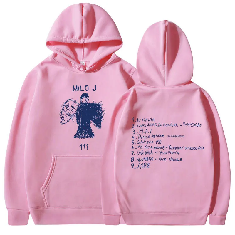 Rapper Milo J Hoodies 111 Album Merch Sweatshirts Mannen Vrouwen Mode Hip Hop Vintage Lange Mouw Truien Fans Gift Streetwear