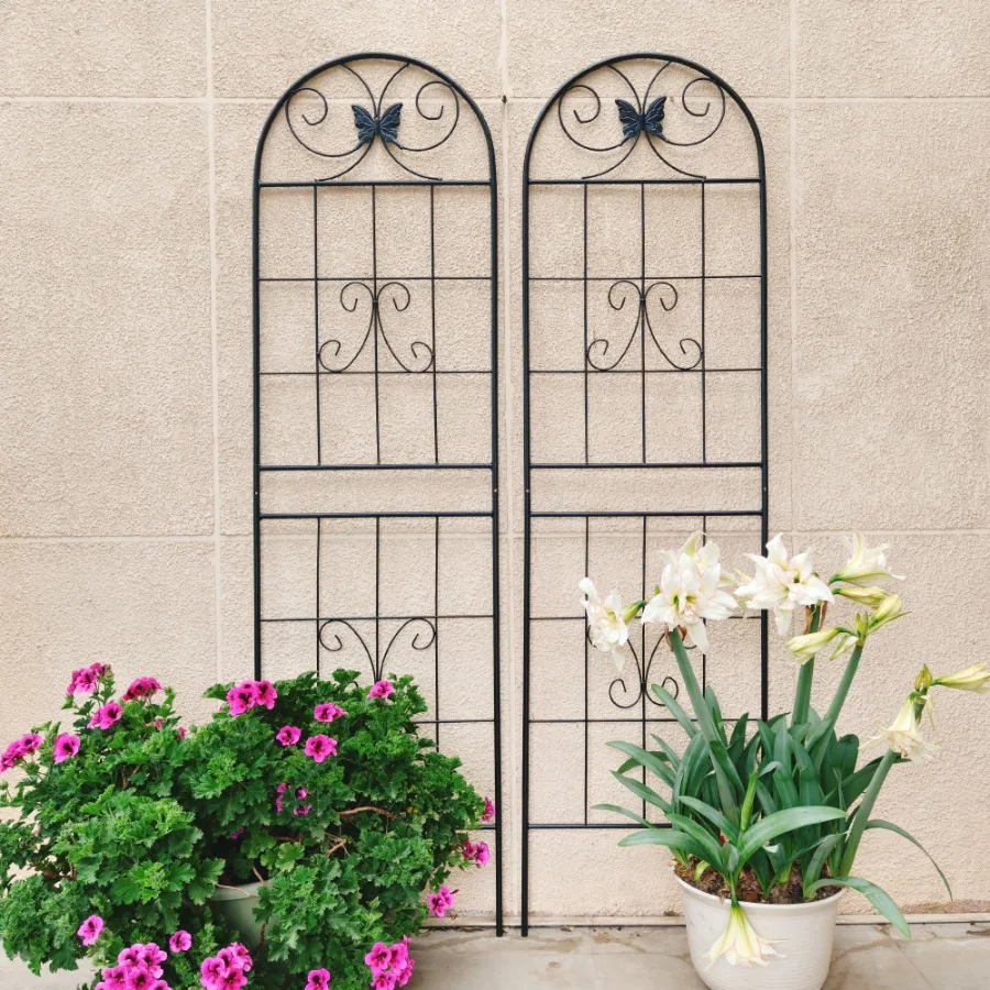 

2 Pack Metal Garden Trellis 71 x 19.7 Rustproof Trellis for Climbing Plants Outdoor Flower Support Black