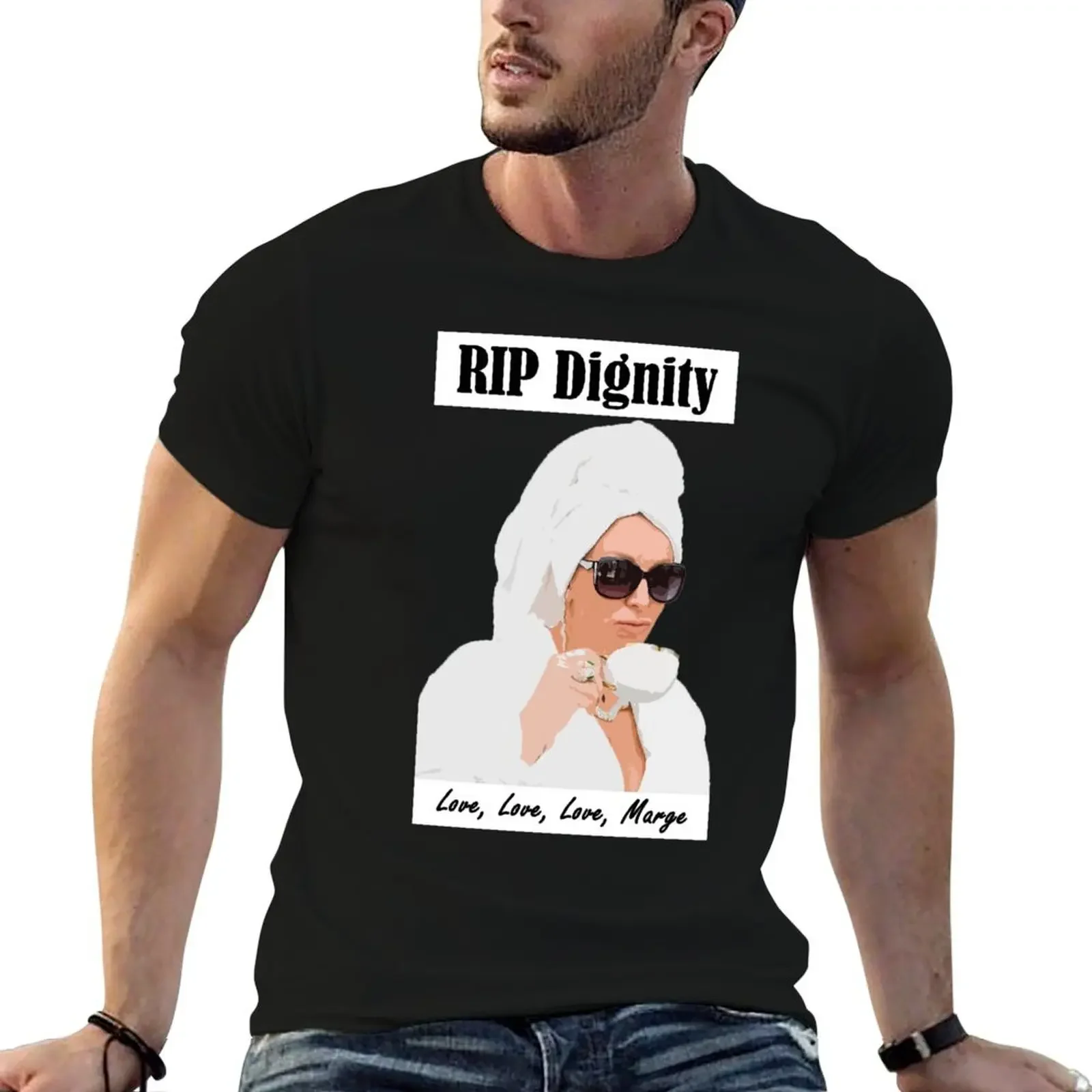 RIP Dignity T-Shirt blacks korean fashion plus size clothes mens t shirts