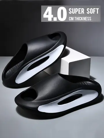 Summer Thick Sole Slippers Men Women EVA Soft Bottom Indoor Home Slides Sandals Light Beach Shoes Male Slippers Flip Flops