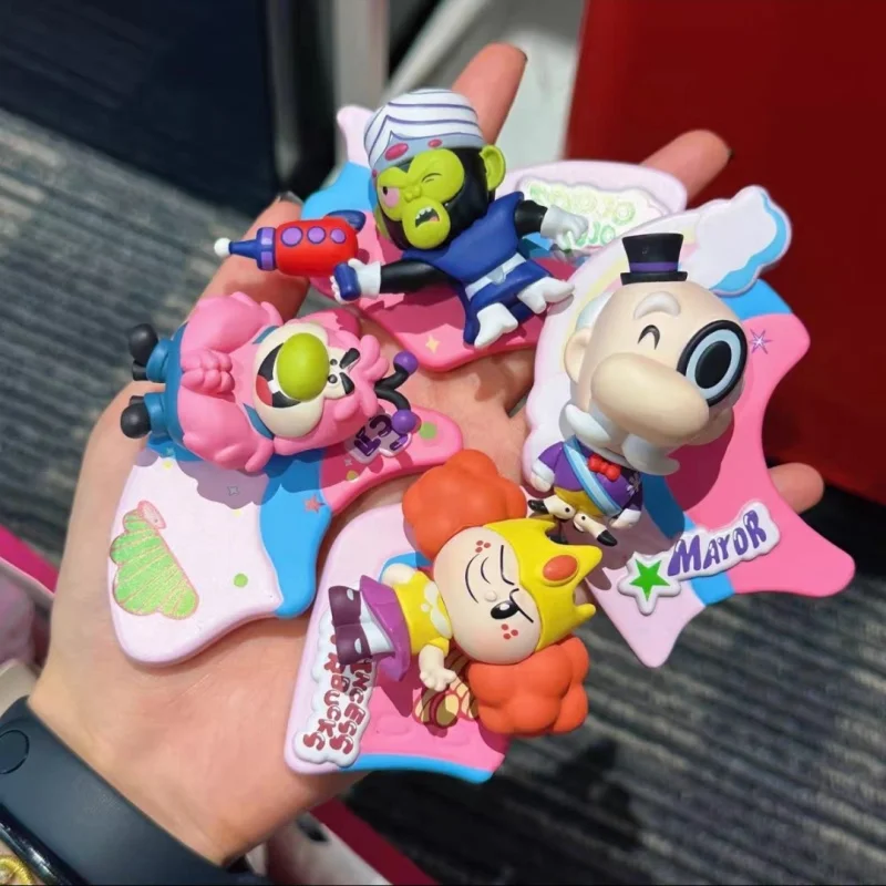 

Original The Powerpuf Girls Refrigerator Magnet Blind Box Toys Anime Peripheral Cute Room Decoration Collection Ornaments Gift