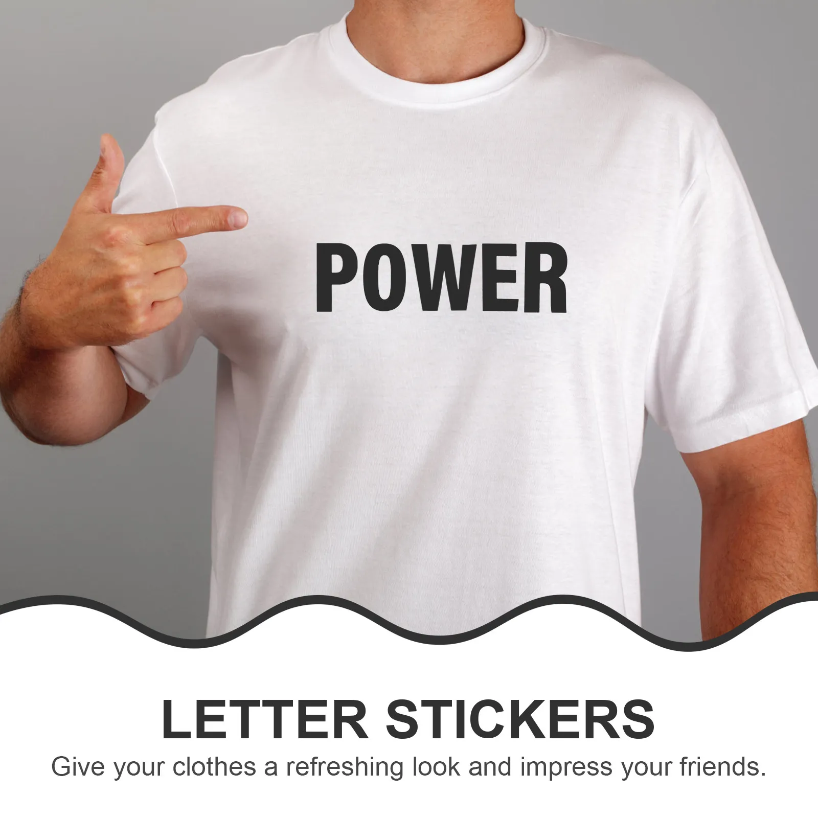 

10 Sheets Heat Transfer Iron on Patch Stickers for T-Shirt Jeans Bags DIY Clothes Repair Letters Decorative Fashion Accessories