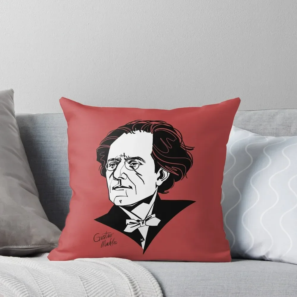 Gustav Mahler Throw Pillow Marble Cushion Cover Pillow Covers Decorative home decor items pillow