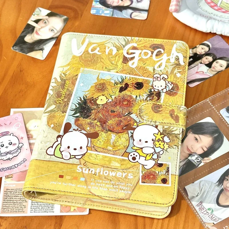 

Sanrio Pochacco Anime Kawaii Children NoteBook Cute Cartoon Card Storage Book Ins Fashion Students Gifts Toys for Kids