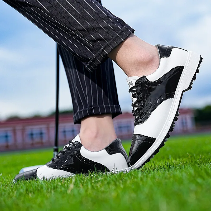 New Arrivals Elegant Style Men's Golf Footwears Big Size 47 Comfortable Non-Slip Man Golf Sneakers Lace-Up Men Golf Sports Shoes