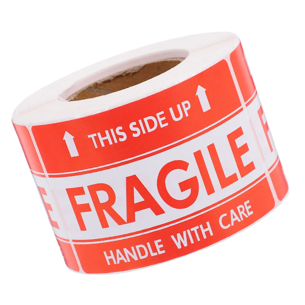 Packing Labels for Moving Boxes Clear Fragile Warning Stickers Handle with Care Shipping Storage Use Fragile Stickers