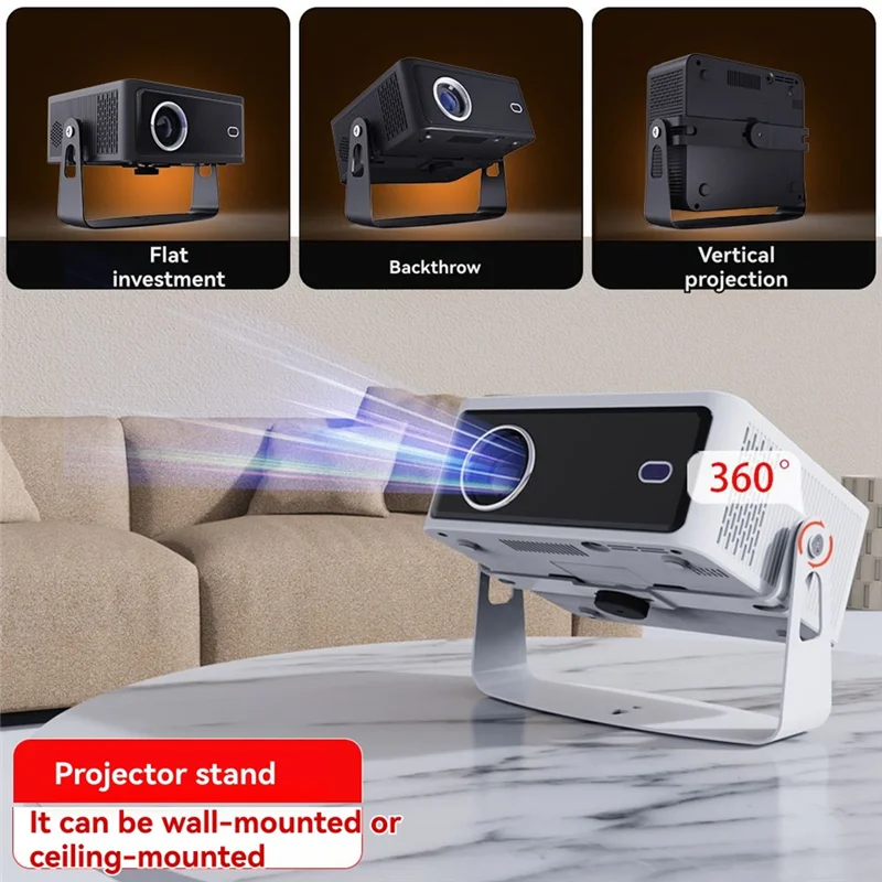 Desktop Projector Bracket Rotating Projector Bracket Universal 1/4 Screw Hole Maximum Load: 5Kg A