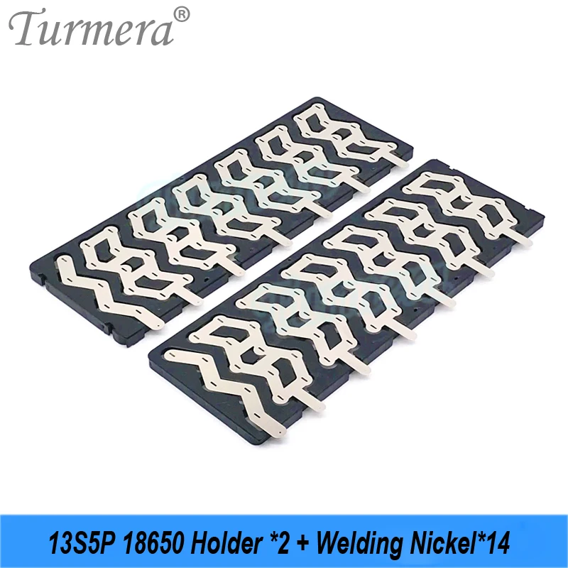 Аккумулятор Turmera 18650 Hoder 13S5P 13S6P 13S8P с никелем для пайки для литиевых батарей электрического велосипеда 48 В 52 В или электронного скутера