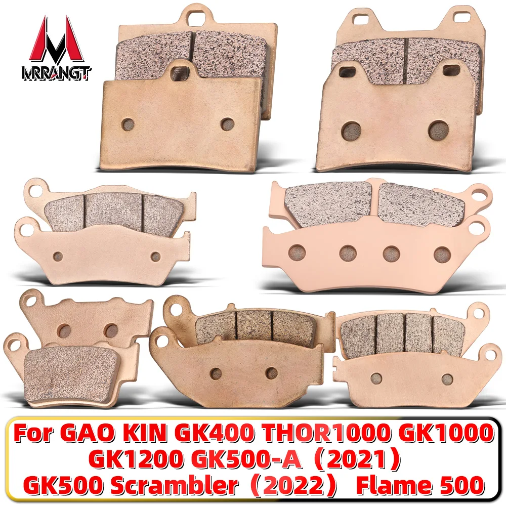 

MRRANGT Sintered Metal Brake Pads for GAO KIN GK500 GK1200 THOR1000 GK1000 Flame 500 Motorcycle Front Rear Set