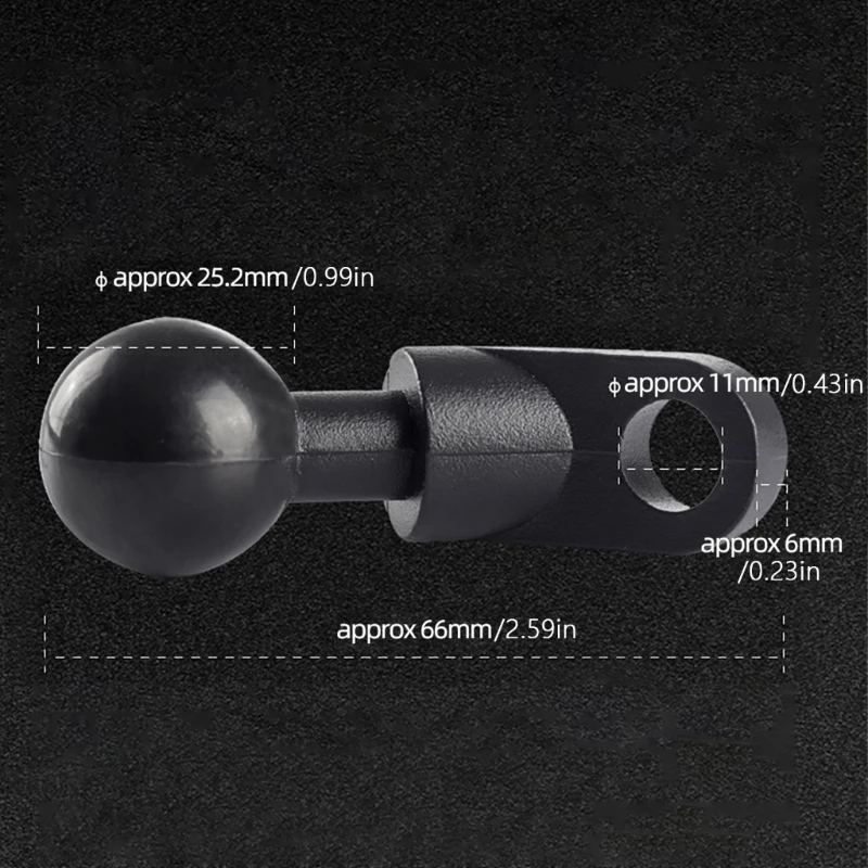 Nhôm Đế Gắn 25mm ngled Đầu Lông Adapter Đế tròn Chân Đế Kết Nối K1KF