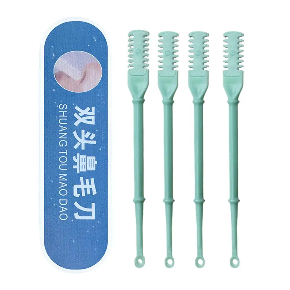 Cortador de cabelo nasal para mulheres, faca de nariz dupla face, ferramenta removedor de nostril, rotação de 360 °, aparador de pêlos, Z1P6, 2 em 1