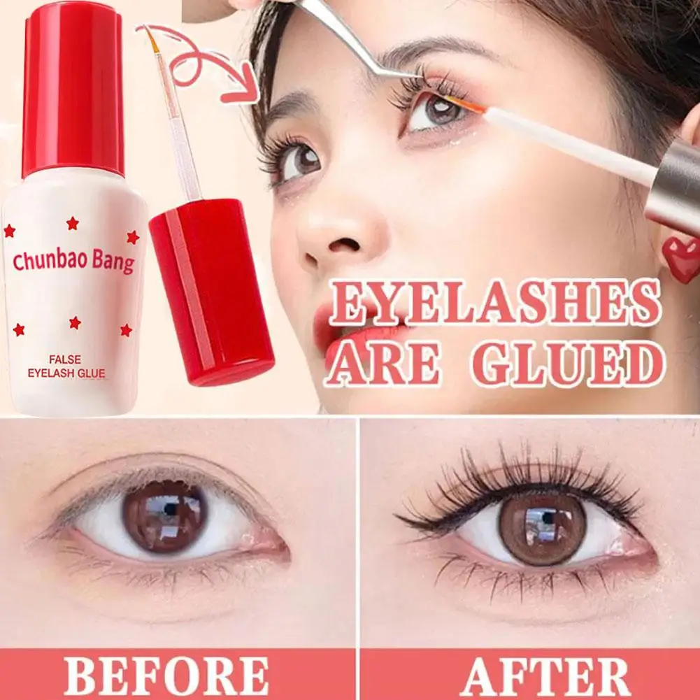 Clear Lash Adhesive Super Strong Hold Adhesive Waterproof For Sensitive Eyes False Lashes 12ml Eyelash Glue Pen Dries Clear