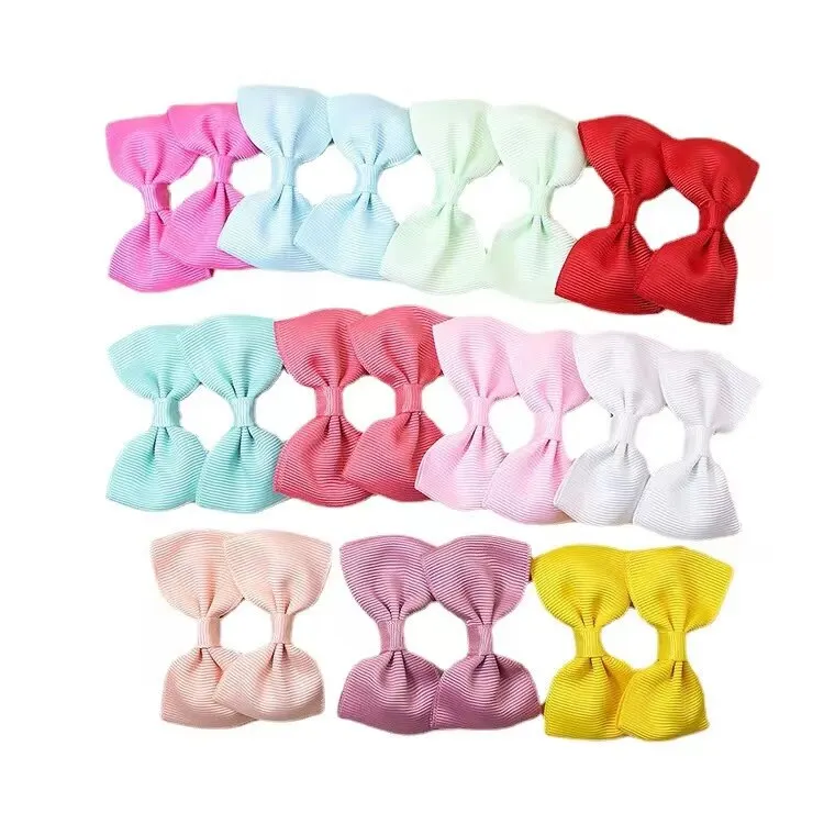 22pcs Bow Hair Clips Ins Cute Style Female Hair Clips Children Hair Clips Decorative Headdresses