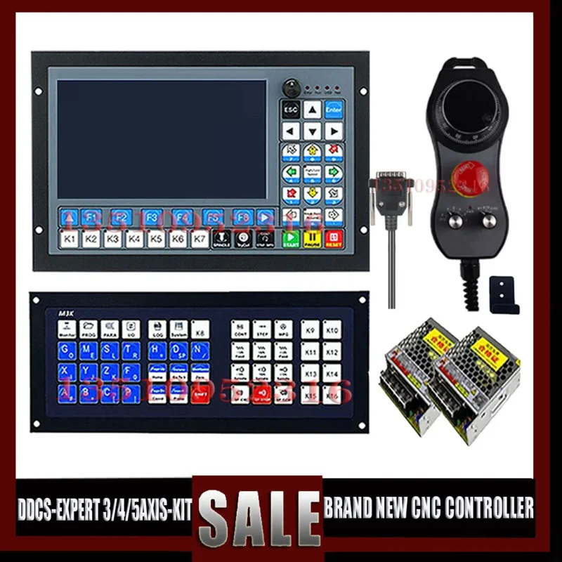 Ddcs-Expert Cnc Motion Control System 3/4/5 Axis Offline Controller With M350 Extended Keyboard 6 Axis Emergency Stop Handwheel