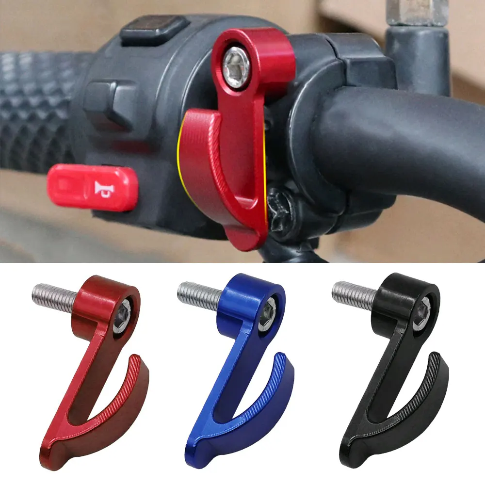 

1pc Motorcycle Handle CNC Aluminium Alloy Single Hole Hook Bike Electric Scooter Moped Carry Hook Holder Accessory Helmet Bag