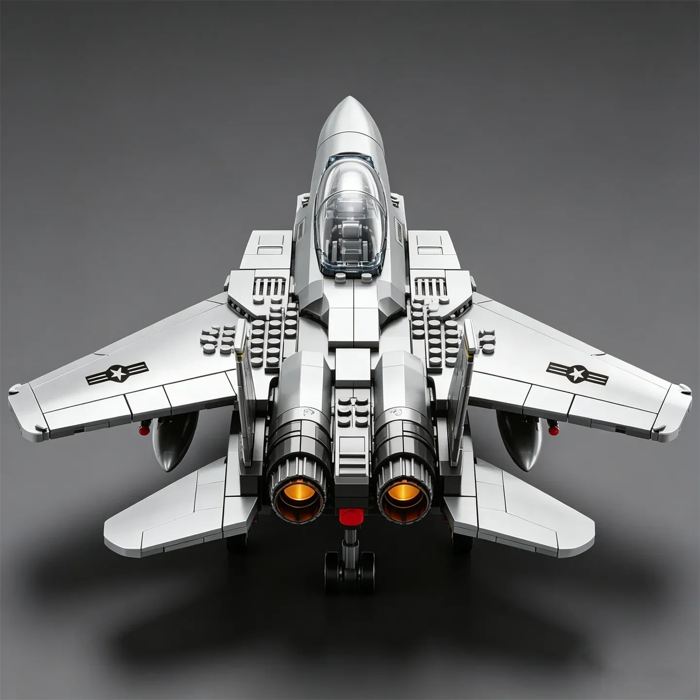Combat Bomber Model Military Series Educational Toy U.S. Air Force F-15 Fighter Assembly Kit: “Eagle”