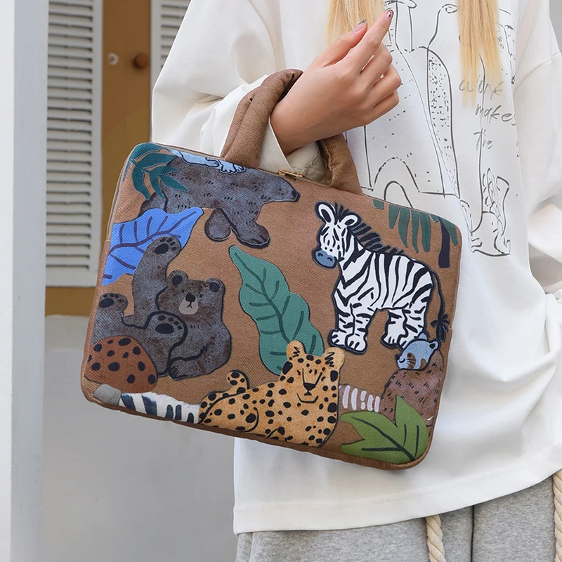 Cute Laptop Tablet Bag For ASUS 11 13 14 Inch Shockproof Notebook Handbag For 10.5 10.9 11 Sleeve Pouch