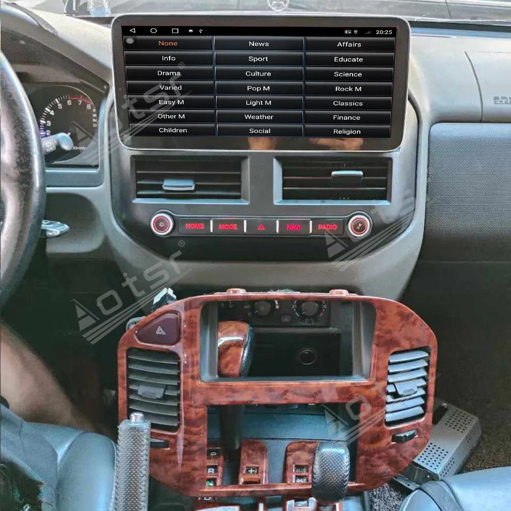 

12,3-дюймовый Android 13 для Mitsubishi Pajero V73 2004-2011, дисплей, GPS-навигация, Carplay, автомобильный радиоприемник, HD сенсорный экран, стерео авто