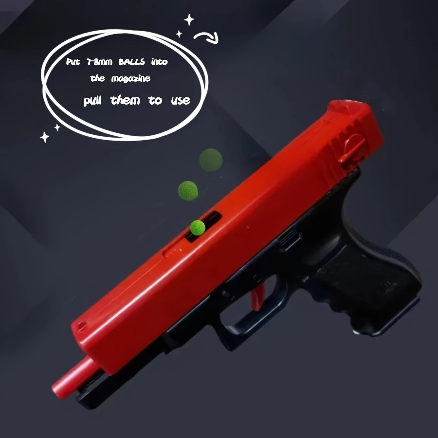 Shooting Toy Gel Ball Blaster, Fully Manual Outdoor Toy Model Without Charging, Suitable For Backyard Game, Gift(without Bullet)