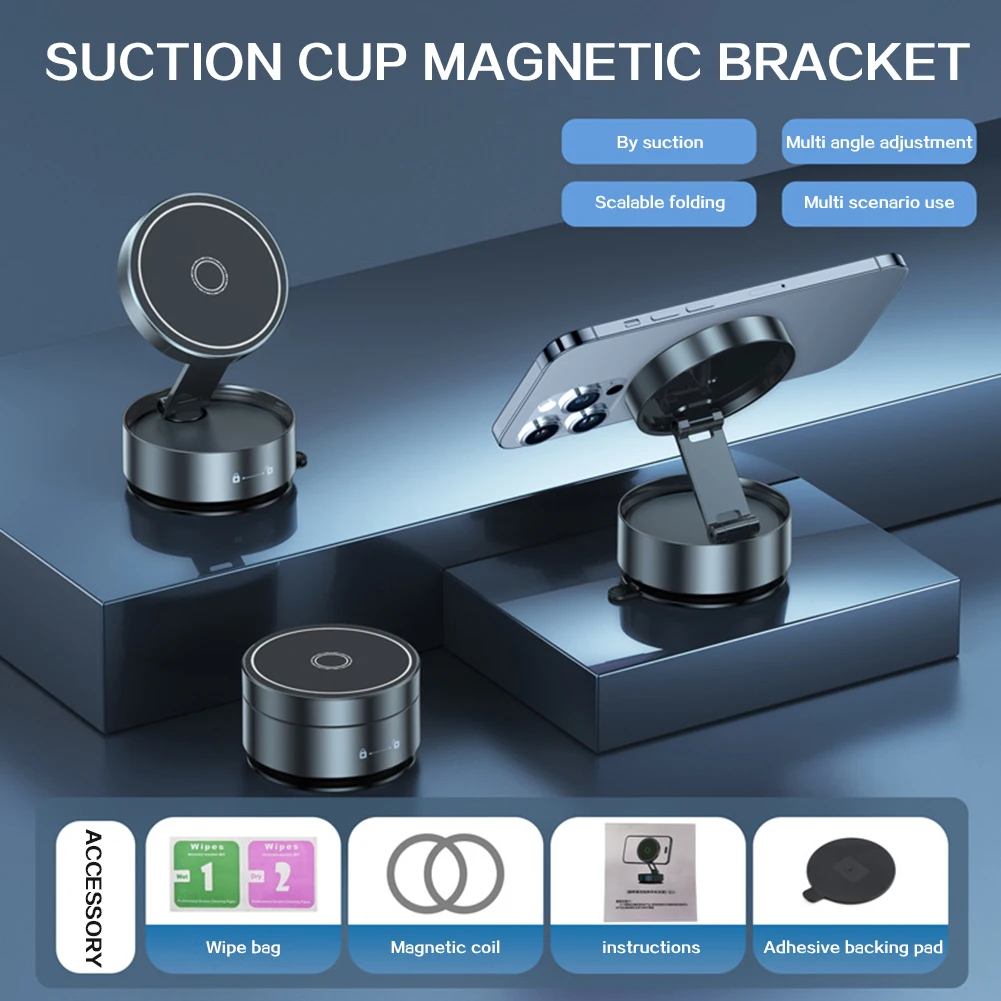 Foldable Magnetic Phone Holder Handsfree Anti Fall Phone Stand For Dashboard