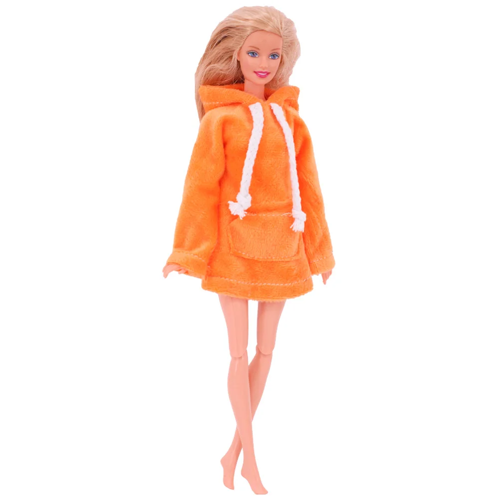 Padrão bonito curto da cor dos doces da camisola do luxuoso para o elfo grande de 30cm & 11.8 polegadas barbies boneca roupas acessórios feitos à