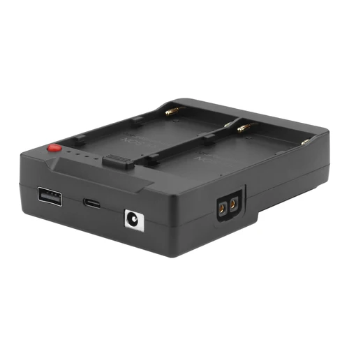 Imagen 2 del producto Probty Dual NP-F970 NP-F Series Batería a Bloqueo de montaje en V Placa convertidora de fuente de alimentación para Tilta Kit Monitores Luz LED